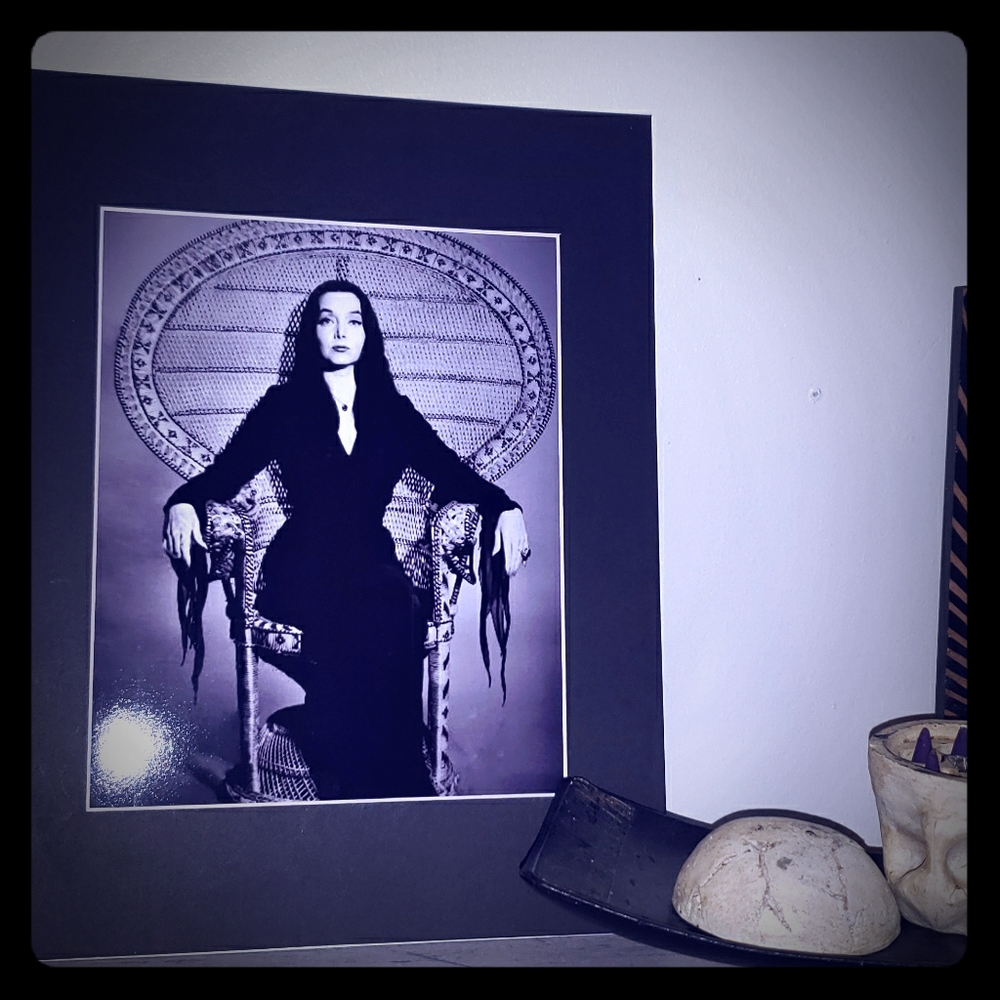 Morticia Addams 8x11 matted print